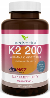 MEDVERITA VITAMINA K2 K2MK7 120K 200 UG BONE
