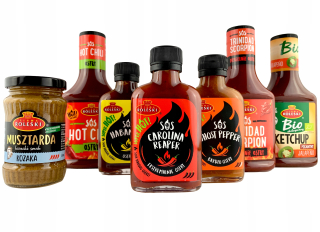 Mega Sharp Set of Roleki Sauces Ketchup Horčica
