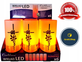 Vložky LED s príspevkom sviečky na plameňový efekt