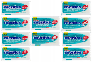 MENTOS ČISTÉ DÝCHACIE PESTILY BEZ CUKRU 21G 10ks