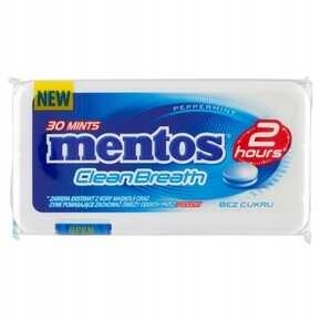MENTOS Dropsy Clean dych Peppermint 21 G 12 ks