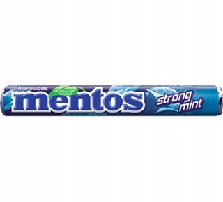MENTOS STRONG MINT Kvapky žuvacie 38 g 40 ks