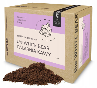 Káva mletá - Mletá brazílska káva s bielym medveďom 250g