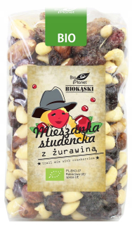 Študent mix s brusnicou BIO 400G BIO Planet
