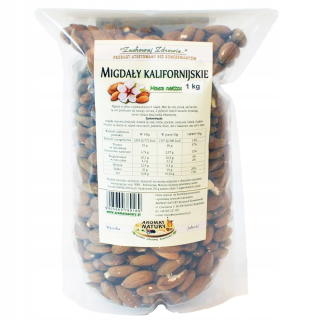 Orechy - Mandle 1 kg čerstvé prírodné celé