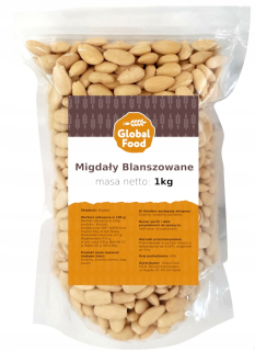 Orechy - Blanšírované mandle 1KG 1000G