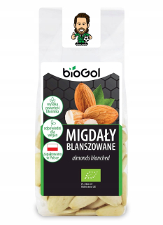 Orechy - Blanšírované ALMONDS BIO 100 G - BIOGOL