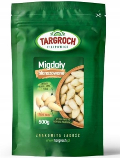 Orechy - Mandle Blanšírované celé orechy Targroch - 500g