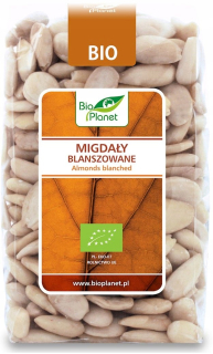 Orechy - Mandle BLANCHED EKOLOGICKÉ BIO PLANET 350G