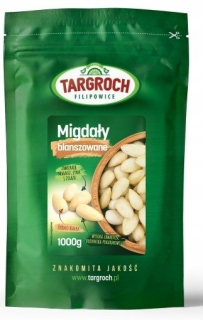Orechy - Mandle blanšírované prírodné celé 1kg targroch