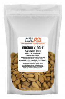 Orechy - ALMONDS 2,5G Kalifornia Prírodné čerstvé