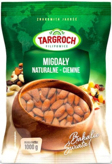 Orechy - CALIFORNIA MANDLE PRÍRODNÁ CELÁ CELÁ ŠUPINA 1KG