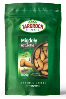 Orechy - Kalifornské mandle prírodné tmavé 1 kg