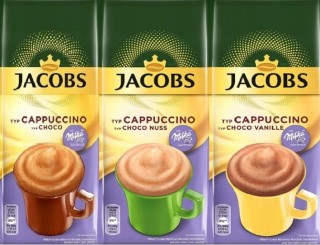 Cappuccino - Kapučíno - SADA MILKA JACOBS CAPPUCCINO CHOCO 3x500g = 1,5kg