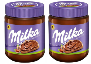 Milka arašidové maslo čokoládové krém 2 kusy