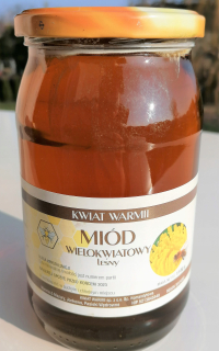 Lesný med 1.1 kg, poľština, flower warmia, chutné