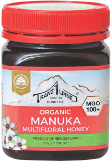 Honey Manuka MgO 100+ BIO 250 g - Transzalpine