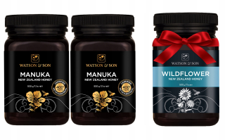 Honey Manuka MgO400 + 2x500g W & S + darček 500g