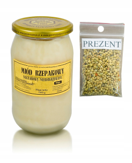 RAPESEED HONEY 1050g lisovaný za studena + DARČEK!