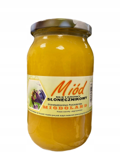 SLNEČNICOVÝ MED 1,2 kg včelín od Podkarpacie