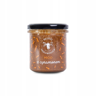 MED S CINNAMONOM 430G + LYŽIČKA + KARTÓN