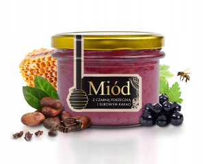 MED S ČIERNYM RÍBOROM A SUROVÝM KAKAOM 250G MED
