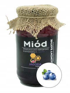 Med s čučoriedkami - 100% prírodné, z Poľska