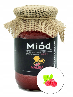 Med s malinami - 100% prírodné, z Poľska