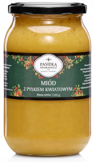 Med s kvetinovým peľom 1,2 kg Prírodné 100%
