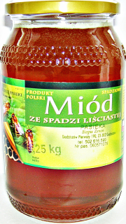 Med z listnatých 1,25kg 100% prírodných