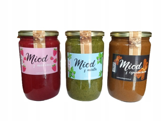 MED 3X1000g SADA S MALINAMI, MATOU, KAKAO, KINAMON