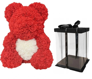 Darček na Valentína - Plyšový medveď Rosebears 40 cm