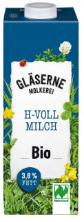 Uht Mlieko 3,8% BIO 1L - GLASERNE MEIERII GLASERNE