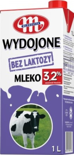 Milkovita dojené mlieko bez laktózy 3,2% 1L x 24