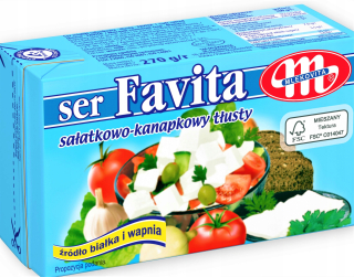 Mlukovita syr favita 18% pozadia Grécky salatos x 6