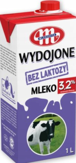 Milkovita sa zaoberal bez proteínu laktózy 3,2% 1L x 1O