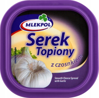 MLEKPOL Tvarohový syr s cesnakom 100 gr 6 KUSOV