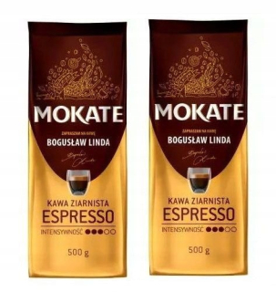 Zrnková káva -  Mokate espresso obilia kávu 0,5kg x 2ks