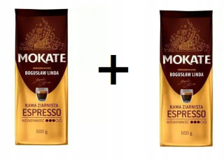 Zrnková káva -  Mokate espresso obilia kávu 0.5kg x 2ks promo!