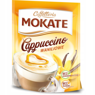Cappuccino - Kapučíno - Mokate Capucino Coffee Vanilla 110g - 8 kusov