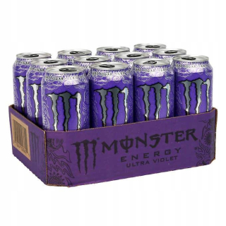 MONSTER ENERGY VIOLET 12x500ML BEZ CUKRU NULA KCAL