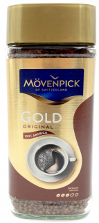 Instantná káva - MOVENPICK GOLD ORIGINÁL OKAMŽITE 100% arabica! 200 g
