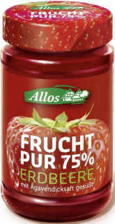 Sušené ovocie - Strawberry Mousse (75% ovocia) BIO 250 G - Allos