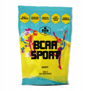 MUSÍTE ŠPORT BCAA - AMINOKYSELINY AMINO GLUTAMÍNOVÝ PRÁŠOK