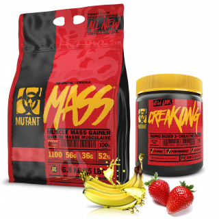 Gainer - Mutantná hmotnosť 6800g Creampong 300g Gainer Creaine