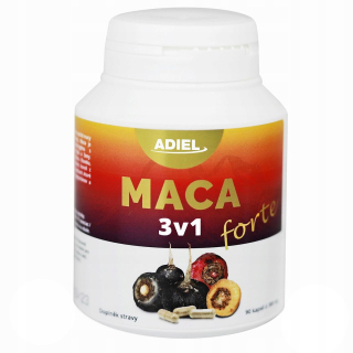 Maca Forte 3in1 žltá čierna červená 90 kapsúl