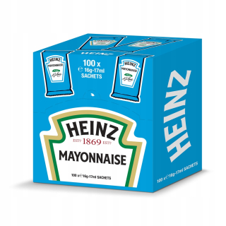 Heinz majonéza 100 vreciek s hmotnosťou 16 g