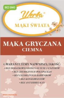 Tmavá pohánková múka 3 kg mlyn werka