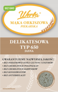 Pravopisné múky Delicaties Typ 650 3 KG WERKA