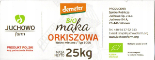 BIO Pravopis Múka typu 1050 25kg JUCHOWO